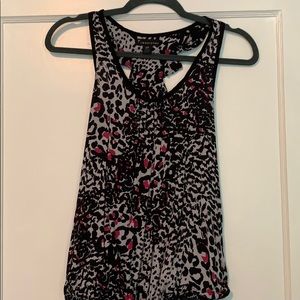 Ruffled Racerback Blouse - Size Small